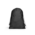 Zaino a coulisse grande in tessuto non tessuto con chiusura termosaldata 60 g/m² color nero
