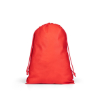 Zaino a coulisse grande in tessuto non tessuto con chiusura termosaldata 60 g/m² color rosso
