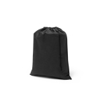 Zaino a coulisse in tessuto non tessuto con chiusura a cordino 60 g/m² color nero