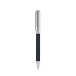 Set penna e blocco note A5 in similpelle, pagine a righe color nero quarta vista