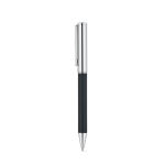 Set penna e blocco note A5 in similpelle, pagine a righe color nero quinta vista