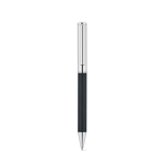 Set penna e blocco note A5 in similpelle, pagine a righe color nero sesta vista