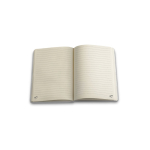 Taccuino A6 con copertina rigida ideale per sublimazione, pagine a righe color bianco terza vista