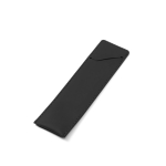 Astuccio per penna in pelle sintetica con chiusura sicura color nero