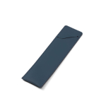 Astuccio per penna in pelle sintetica con chiusura sicura color blu