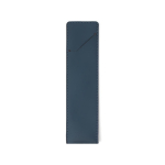 Astuccio per penna in pelle sintetica con chiusura sicura color blu prima vista