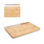 Tagliere in bambù scanalato per pane con coltello incluso vari colori