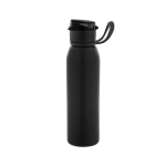 Borraccia sportiva in acciaio inox riciclato a parete singola 670 ml color nero