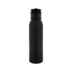 Borraccia sportiva in acciaio inox riciclato a parete singola 670 ml color nero prima vista