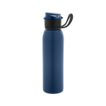 Borraccia sportiva in acciaio inox riciclato a parete singola 670 ml color blu mare