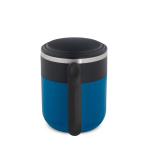 Tazza da viaggio a doppia parete con finitura opaca e base antiscivolo 400 ml color blu seconda vista