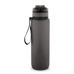 Borraccia in RPET gommata opaca con frasi motivazionali 1,06 ml color nero seconda vista