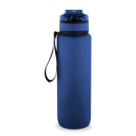 Borraccia in RPET gommata opaca con frasi motivazionali 1,06 ml color blu seconda vista