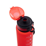 Borraccia in RPET gommata opaca con frasi motivazionali 1,06 ml color rosso terza vista
