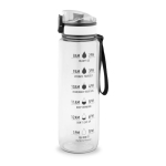 Borraccia in RPET gommata opaca con frasi motivazionali 1,06 ml color trasparente