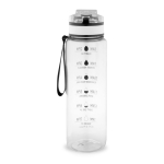 Borraccia in RPET gommata opaca con frasi motivazionali 1,06 ml color trasparente seconda vista