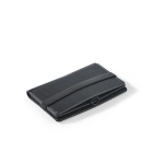 Portacarte con chiusura elastica e protezione RFID per 5 carte color nero