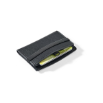 Portacarte con chiusura elastica e protezione RFID per 5 carte color nero terza vista