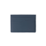 Portacarte con blocco RFID e finitura in pelle sintetica per 5 carte color blu prima vista