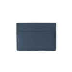 Portacarte con blocco RFID e finitura in pelle sintetica per 5 carte color blu seconda vista