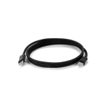 Cavo USB-C a USB-C intrecciato ideale per la ricarica rapida 60W color nero quarta vista