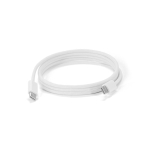 Cavo USB-C a USB-C intrecciato ideale per la ricarica rapida 60W color bianco quarta vista