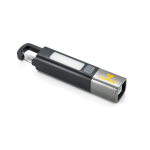 Torcia ricaricabile USB-C con modalità luce LED e COB 2 W 800 mAh color nero immagine con logo 4