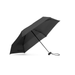Mini ombrello compatto manuale a 5 sezioni con custodia in gomma Ø90 color nero