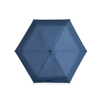 Mini ombrello compatto manuale a 5 sezioni con custodia in gomma Ø90 color blu prima vista