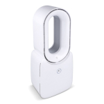 Ventilatore portatile senza pale con luce LED a 6 colori e 4 velocità color bianco