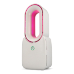 Ventilatore portatile senza pale con luce LED a 6 colori e 4 velocità color beige quinta vista