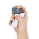 Antistress in morbida schiuma PU flessibile a forma di camion color bianco quarta vista