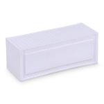 Antistress in schiuma PU a forma quadrata di container marittimo color bianco