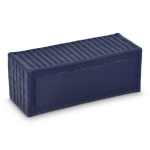 Antistress in schiuma PU a forma quadrata di container marittimo color blu scuro
