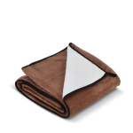 Coperta in microfibra di poliestere con sublimazione a colori 500 g/m² color marrone terza vista