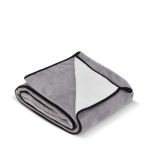 Coperta in microfibra di poliestere con sublimazione a colori 500 g/m² color grigio terza vista