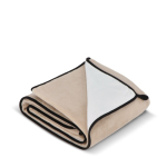 Coperta in microfibra di poliestere con sublimazione a colori 500 g/m² color beige terza vista