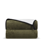 Coperta in microfibra di poliestere con sublimazione a colori 500 g/m² color verde oliva