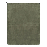 Coperta in microfibra di poliestere con sublimazione a colori 500 g/m² color verde oliva quarta vista