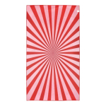Telo mare in RPET con tecnologia ad asciugatura rapida 100x180cm color rosso quinta vista