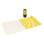Telo mare in RPET con tecnologia ad asciugatura rapida 100x180cm color giallo