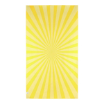 Telo mare in RPET con tecnologia ad asciugatura rapida 100x180cm color giallo quinta vista