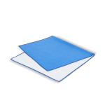Asciugamano in RPET con tecnologia ad asciugatura rapida e sacca 40x80 cm color blu terza vista