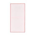 Asciugamano in RPET con tecnologia ad asciugatura rapida e sacca 40x80 cm color rosso sesta vista