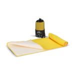 Asciugamano in RPET con tecnologia ad asciugatura rapida e sacca 40x80 cm color giallo