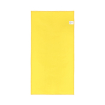 Asciugamano in RPET con tecnologia ad asciugatura rapida e sacca 40x80 cm color giallo quinta vista