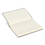 Taccuino A5 con copertina morbida in PU e segnalibro a nastro, pagine a righe color nero sesta vista