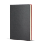 Taccuino A5 con copertina morbida in PU e segnalibro a nastro, pagine a righe color rosso
