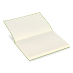 Taccuino A5 con copertina morbida in PU e segnalibro a nastro, pagine a righe color verde sesta vista