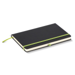 Taccuino A5 con copertina rigida in PU ideale per incisione laser e pagine a righe color verde quinta vista